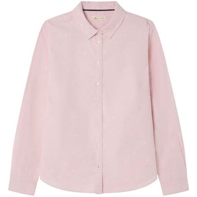 SPRINGFIELD Nueva Camisa De Estructura con Bordado De Árboles, Rosa, 34 SPRINGFIELD Nueva Camisa De Estructura con Bordado De Árboles, Rosa, 34
