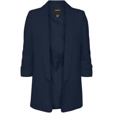 VERO MODA Vmsvea LS Slim Sweat Blazer, Azul Marino. Detalles: sólido, S Mujeres VERO MODA Vmsvea LS Slim Sweat Blazer, Azul Marino. Detalles: sólido, S Mujeres