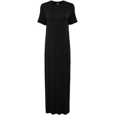PIECES Vestido Maxi de Mujer Pcsofia Noos BC Vestido Maxi, Negro, XS PIECES Vestido Maxi de Mujer Pcsofia Noos BC Vestido Maxi, Negro, XS