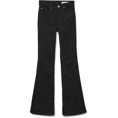 VERO MODA Pantalones de Mujer, Negro, XL / 32L VERO MODA Pantalones de Mujer, Negro, XL / 32L