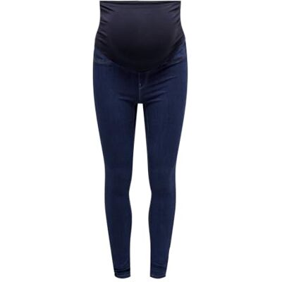 ONLY Mujeres Jeggings OLMRain Reg Skinny, Dark Azul Denim, L ONLY Mujeres Jeggings OLMRain Reg Skinny, Dark Azul Denim, L