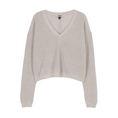ECOALF Jersey Mujer Dandelionalf, de Lino, con Cuello Pico, Jersey de Lino, Cómodo y Versátil, Jersey de Punto, Talla L, Color Crema ECOALF Jersey Mujer Dandelionalf, de Lino, con Cuello Pico, Jersey de Lino, Cómodo y Versátil, Jersey de Punto, Talla L, Color Crema