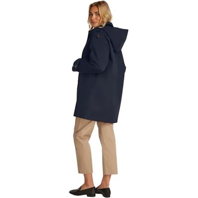 Tommy Hilfiger Parka Mujer Cotton Hood Gabardina, Azul (Desert Sky), 40 Tommy Hilfiger Parka Mujer Cotton Hood Gabardina, Azul (Desert Sky), 40
