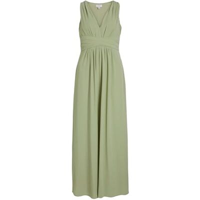 Vila Vikarin Vestido Largo con Cuello En V Vestido Mujer (Pack de 1) Vila Vikarin Vestido Largo con Cuello En V Vestido Mujer (Pack de 1)