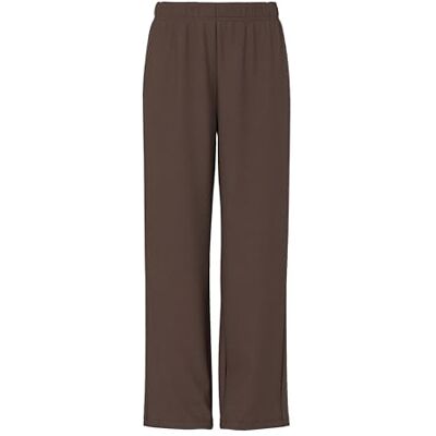 PIECES Pcchilli HW Wide Sweat Pants Noos BC Pantalones con Corte Ancho Pierna, Hot Fudge, XL PIECES Pcchilli HW Wide Sweat Pants Noos BC Pantalones con Corte Ancho Pierna, Hot Fudge, XL