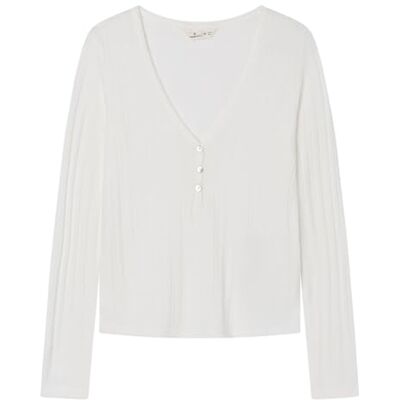 SPRINGFIELD CAMISETA HENLEY LS CON BOTONES Y ESCOTE EN V, XS SPRINGFIELD CAMISETA HENLEY LS CON BOTONES Y ESCOTE EN V, XS