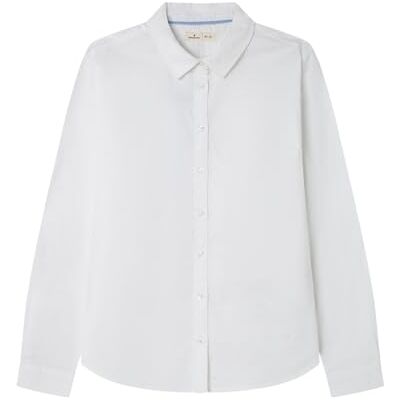 SPRINGFIELD Oxford Shirt IN Cotton and Spandex. Embroided Logo. Camisa, Blanco, 38 para Mujer SPRINGFIELD Oxford Shirt IN Cotton and Spandex. Embroided Logo. Camisa, Blanco, 38 para Mujer