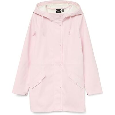 VERO MODA Chaqueta impermeable Vmmalou para mujer Noos, Pink-a-boo, M VERO MODA Chaqueta impermeable Vmmalou para mujer Noos, Pink-a-boo, M