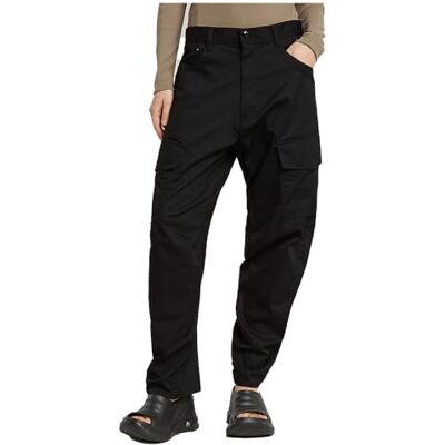 G-STAR Cargo Cord 3D Boyfriend Hose, Pantalones Mujer, Negro Dk Black -868-6484, 30W G-STAR Cargo Cord 3D Boyfriend Hose, Pantalones Mujer, Negro Dk Black -868-6484, 30W