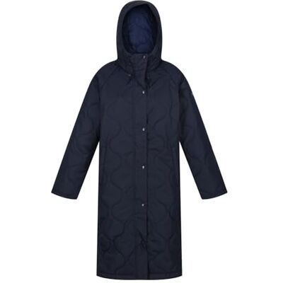 Regatta Chaqueta larga Jovie para mujer Abrigo repelente al agua y aislamiento al tacto de plumón capucha y bolsillos inferiores Regatta Chaqueta larga Jovie para mujer Abrigo repelente al agua y aislamiento al tacto de plumón capucha y bolsillos inferiores