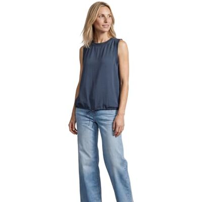Street One 3413369 Blusa con Cuello Redondo y Detalle de Cinta Mujer (Pack de 1) Street One 3413369 Blusa con Cuello Redondo y Detalle de Cinta Mujer (Pack de 1)