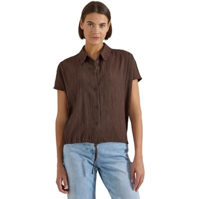 Cecil Blusa para Mujer 3413154 con Hombros Descubiertos, Color Liso (1 Unidad), Marrón Cacao, XL Cecil Blusa para Mujer 3413154 con Hombros Descubiertos, Color Liso (1 Unidad), Marrón Cacao, XL