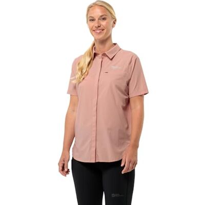 Jack Wolfskin Vandra S/S Shirt W Blusa, Rosa Dawn, XS Mujer, Rosa Dawn., XS Jack Wolfskin Vandra S/S Shirt W Blusa, Rosa Dawn, XS Mujer, Rosa Dawn., XS