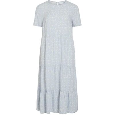 Vila Dress Vipaddina S/S Vestido Midi, Abedul, 36 Mujeres Vila Dress Vipaddina S/S Vestido Midi, Abedul, 36 Mujeres