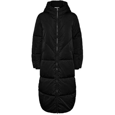 YAS Irima LS Long Down Coat S. Noos Abrigo de Amortiguador, Negro, XL para Mujer YAS Irima LS Long Down Coat S. Noos Abrigo de Amortiguador, Negro, XL para Mujer