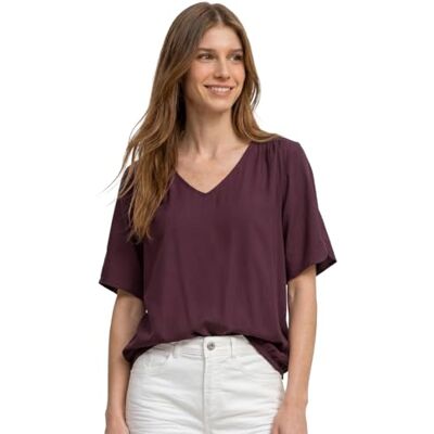 Street One 3413183 Camiseta de Manga Corta con Cuello en V Mujer (Pack de 1) Street One 3413183 Camiseta de Manga Corta con Cuello en V Mujer (Pack de 1)