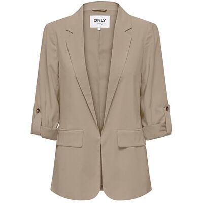ONLY Onlaris Life 3/4 Blazer CC WVN, Gris Pardo., 40 ONLY Onlaris Life 3/4 Blazer CC WVN, Gris Pardo., 40