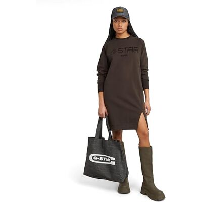 G-STAR Vestido de Punto con Estampado En Relieve Vestido Informal Mujer G-STAR Vestido de Punto con Estampado En Relieve Vestido Informal Mujer