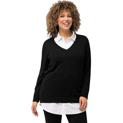 Ulla Popken Blusen-verlängerung, A-Linie, Elastikbund, Gerundeter Saum Extensión de Blusa, línea A, Cintura elástica, Dobladillo Redondeado, Blanco, 50-52 Mujeres Ulla Popken Blusen-verlängerung, A-Linie, Elastikbund, Gerundeter Saum Extensión de Blusa, línea A, Cintura elástica, Dobladillo Redondeado, Blanco, 50-52 Mujeres