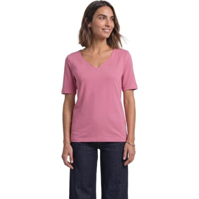 Street One 3229890 Camiseta de Manga Corta con Escote corazón Mujer Street One 3229890 Camiseta de Manga Corta con Escote corazón Mujer