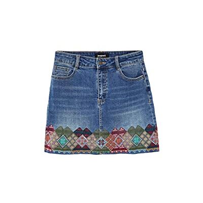 Desigual Fal_LAUSANA, Falda De Las Mujeres, Blue, 34 Desigual Fal_LAUSANA, Falda De Las Mujeres, Blue, 34
