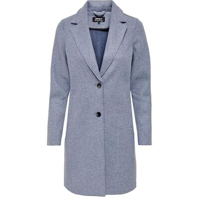 ONLY Onlsedona Life Carrie Coat Cc Otw Abrigo corto para mujer, Vintage Indigo, L ONLY Onlsedona Life Carrie Coat Cc Otw Abrigo corto para mujer, Vintage Indigo, L