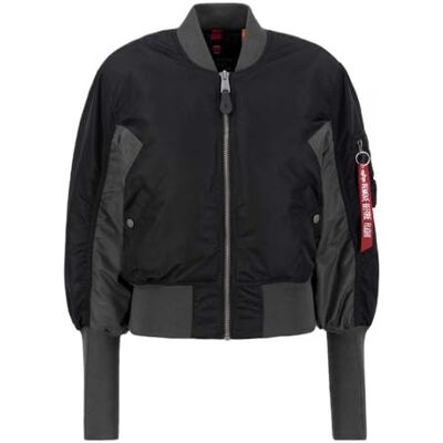 Alpha Chaqueta bomber MA-1 Cyber para mujer Black Alpha Chaqueta bomber MA-1 Cyber para mujer Black