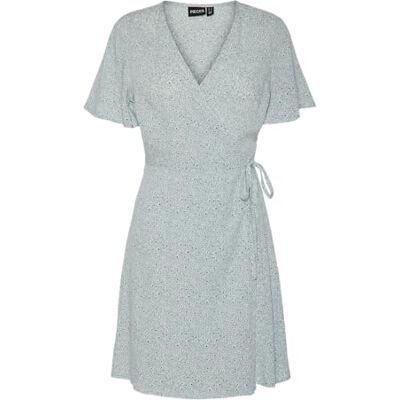 PIECES Pctala New SS Wrap Dress Noos BC Pctala New SS Wrap Dress Noos BC Mujer (Pack de 1) PIECES Pctala New SS Wrap Dress Noos BC Pctala New SS Wrap Dress Noos BC Mujer (Pack de 1)