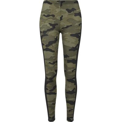 Urban Classics Leggings Camuflaje con Raya Mujer Leggins Bosque/Negro L 91% Poliester, 9% elastán Urban Classics Leggings Camuflaje con Raya Mujer Leggins Bosque/Negro L 91% Poliester, 9% elastán