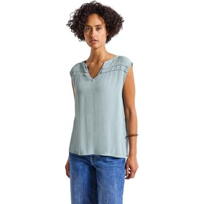 Street One Blusa Arrugada con Cinta para Mujer Street One Blusa Arrugada con Cinta para Mujer