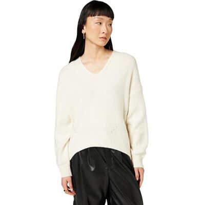 Boss C_fondyssa Jersey de Punto, Blanco Abierto 118, M para Mujer Boss C_fondyssa Jersey de Punto, Blanco Abierto 118, M para Mujer