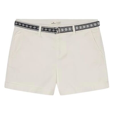 SPRINGFIELD SPRINGFILED, Mujer, Short Chino Cinturón, Orange Print, 38 SPRINGFIELD SPRINGFILED, Mujer, Short Chino Cinturón, Orange Print, 38