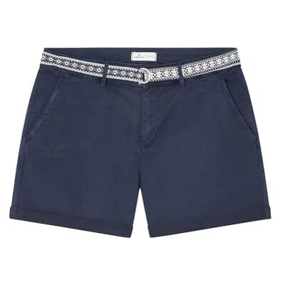 SPRINGFIELD SPRINGFILED, Mujer, Short Chino Cinturón, Medium Blue, 34 SPRINGFIELD SPRINGFILED, Mujer, Short Chino Cinturón, Medium Blue, 34