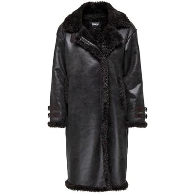 ONLY Onljune Bonded Coat Otw, Black Coffee, S Mujeres ONLY Onljune Bonded Coat Otw, Black Coffee, S Mujeres