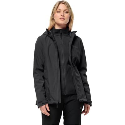 Jack Wolfskin Moonrise 3 en 1 chaqueta a prueba de viento impermeable Jack Wolfskin Moonrise 3 en 1 chaqueta a prueba de viento impermeable
