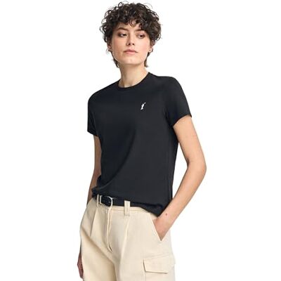 Polo Club Camiseta de Manga Corta para Mujer, 100% Algodón Cuello Redondo Clásico y Ajuste Cómodo, Camiseta Básica Casual Polo Club Camiseta de Manga Corta para Mujer, 100% Algodón Cuello Redondo Clásico y Ajuste Cómodo, Camiseta Básica Casual
