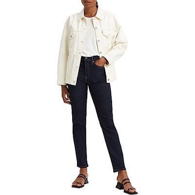 Levi's Mujer 724 High Rise Straight Vaqueros, Blue Wave Rinse, 33W / 32L Levi's Mujer 724 High Rise Straight Vaqueros, Blue Wave Rinse, 33W / 32L