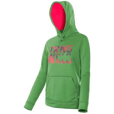 TRANGOWORLD Baltea Sudadera, Mujer, Verde/Fresa, L TRANGOWORLD Baltea Sudadera, Mujer, Verde/Fresa, L