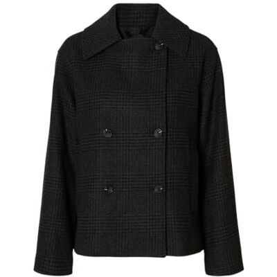 SELECTED FEMME Slfalma Pattern Lano Jacket Noos, Negro, 44 Mujeres SELECTED FEMME Slfalma Pattern Lano Jacket Noos, Negro, 44 Mujeres
