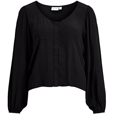 Vila Top Vifini con Cuello En V L/S-Noos Manga Larga para Mujer Vila Top Vifini con Cuello En V L/S-Noos Manga Larga para Mujer