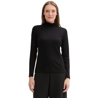 TOM TAILOR 1044942 Manga Larga con Cuello Alto Mujer TOM TAILOR 1044942 Manga Larga con Cuello Alto Mujer