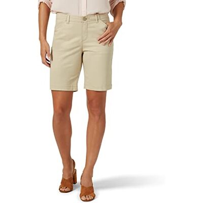 Lee Legendary 9" Chino Bermuda Short, Safari, 18 para Mujer Lee Legendary 9" Chino Bermuda Short, Safari, 18 para Mujer