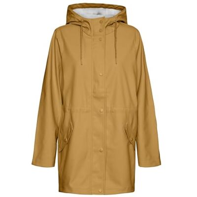 VERO MODA Chaqueta impermeable VMMALOU para mujer, Color ámbar., XS VERO MODA Chaqueta impermeable VMMALOU para mujer, Color ámbar., XS