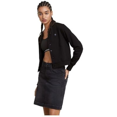 G-STAR Sudadera Bomber de Manga Larga para Mujer, Negro Dk Black -a613-6484, M G-STAR Sudadera Bomber de Manga Larga para Mujer, Negro Dk Black -a613-6484, M