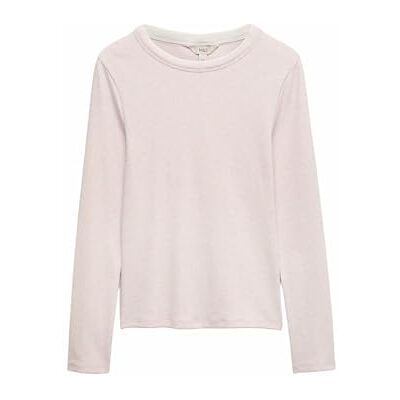 Marks & Spencer Top de Doble Capa con Alto Contenido en Algodón para Mujer, Ajuste Entallado, con Elasticidad Marks & Spencer Top de Doble Capa con Alto Contenido en Algodón para Mujer, Ajuste Entallado, con Elasticidad