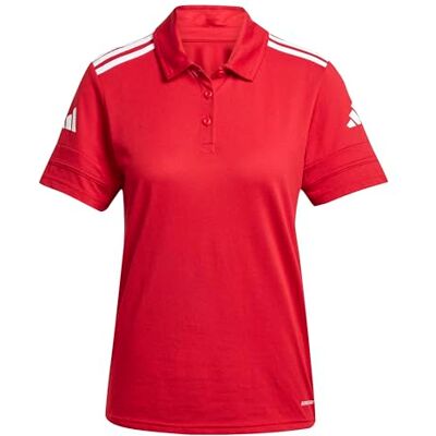 Adidas Mujer Squadra25 Cotton Polo Shirt, Team Power Red/White, XXS Adidas Mujer Squadra25 Cotton Polo Shirt, Team Power Red/White, XXS