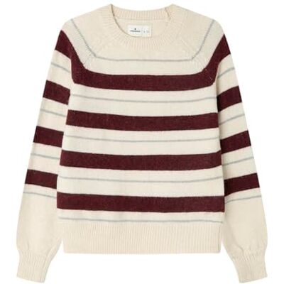 SPRINGFIELD Striped Lurex Sweater, Wine, L para Mujer SPRINGFIELD Striped Lurex Sweater, Wine, L para Mujer