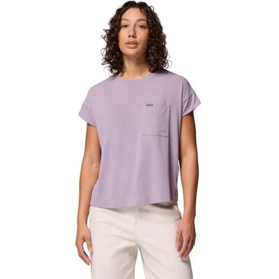Columbia Daniela Falls Camiseta de Manga Corta, Top de Punto, Material que Absorbe la Humedad, Ajuste Elástico Dinámico, Ventilación Lateral Transpirable, Protección UPF 50 Mujer Columbia Daniela Falls Camiseta de Manga Corta, Top de Punto, Material que Absorbe la Humedad, Ajuste Elástico Dinámico, Ventilación Lateral Transpirable, Protección UPF 50 Mujer