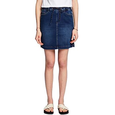 ESPRIT Falda para Mujer, 901/Blue Dark Wash, 58 ESPRIT Falda para Mujer, 901/Blue Dark Wash, 58