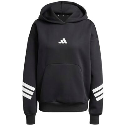 Adidas Donna Future Icons Three Stripes Hoodie, Black, XL Adidas Donna Future Icons Three Stripes Hoodie, Black, XL